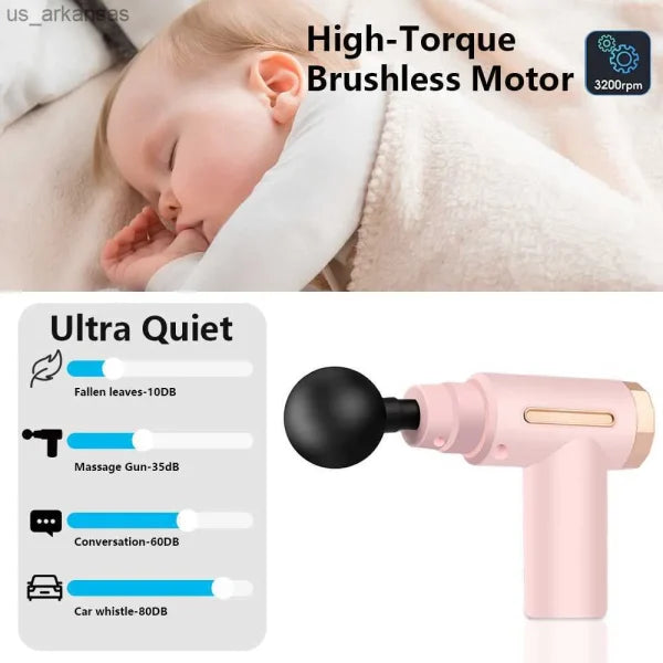 Mini Fascia Massage Gun – Deep Tissue Handheld Muscle Massager (Random Color) | MGE-006-1 Percussion Therapy for Pain Relief & Recovery